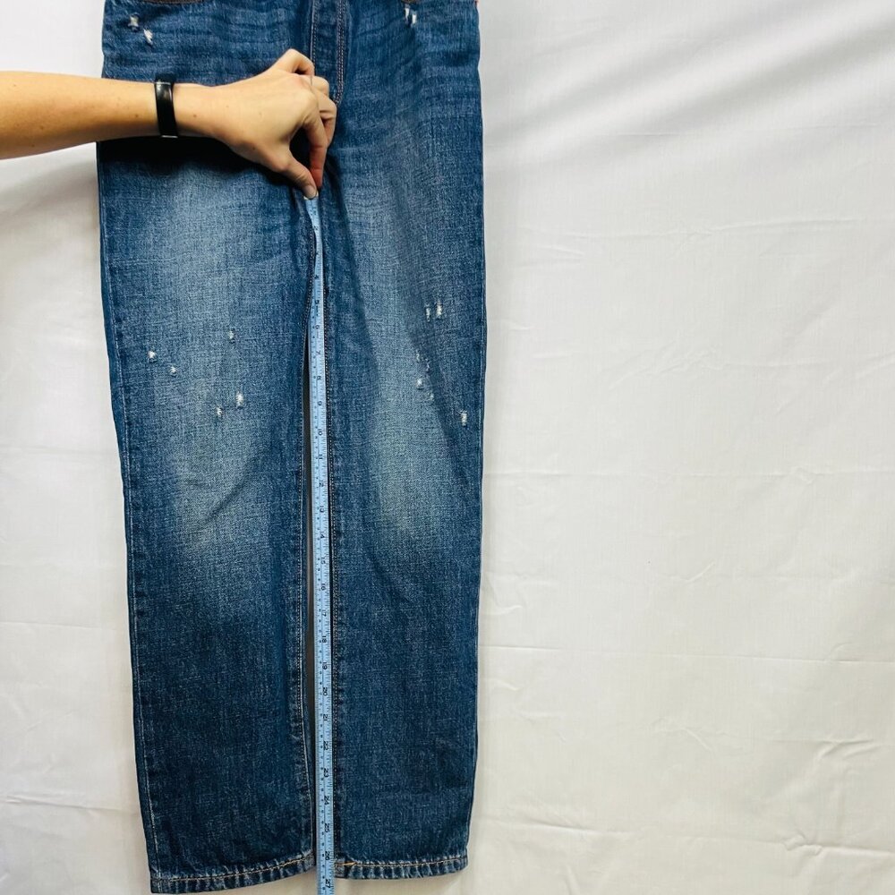 Old Navy Distressed Kids Denim Overalls Size XL (12) - Picture 16 of 16